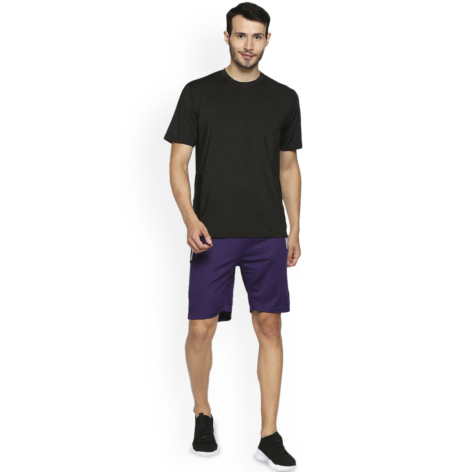 Combo of 4 Men's Cotton Polyester Shorts